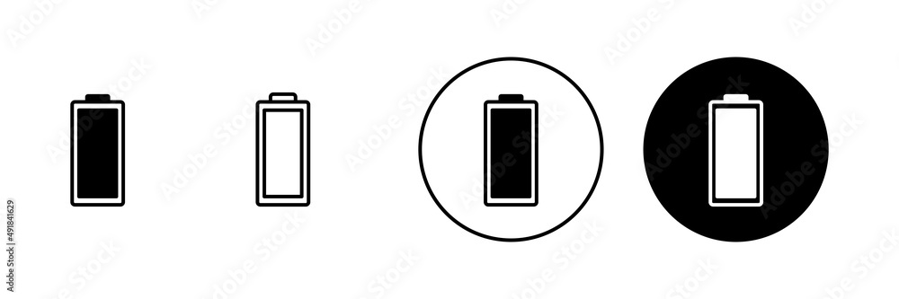 Battery icons set. battery Charging sign. battery charge level Battery icons set. battery Charging sign. battery charge level