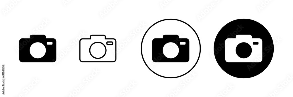 Camera icons set. photo camera sign and symbol. photography icon. Camera icons set. photo camera sign and symbol. photography icon.
