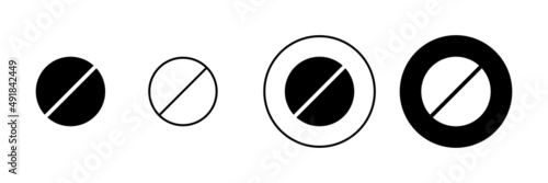 Pills icons set. capsule icon. Drug sign and symbol