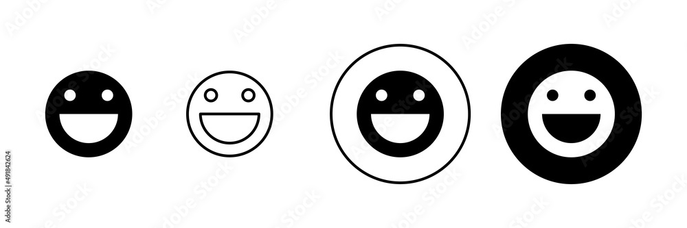 Smile icons set. smile emoticon icon. feedback sign and symbol Smile icons set. smile emoticon icon. feedback sign and symbol