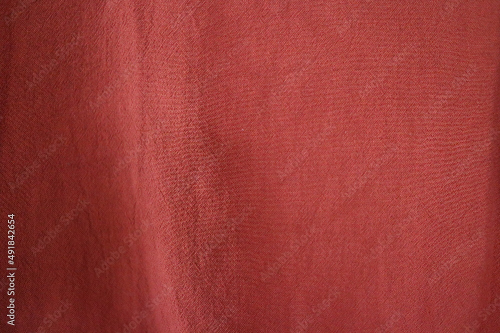 Red and shadow fine cotton cloth background. Red and shadow fine cotton cloth background.
