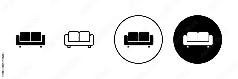 Sofa icons set. sofa sign and symbol. furniture icon Sofa icons set. sofa sign and symbol. furniture icon
