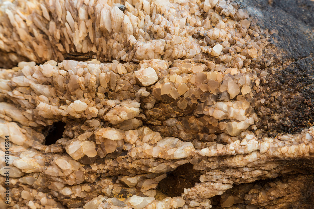 Quartz formations in Sahara desert, Egypt. Crystal mountain, Bahariya, Egypt Quartz formations in Sahara desert, Egypt. Crystal mountain, Bahariya, Egypt