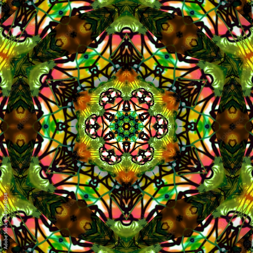 mandala drawing digital symmetrical pattern	