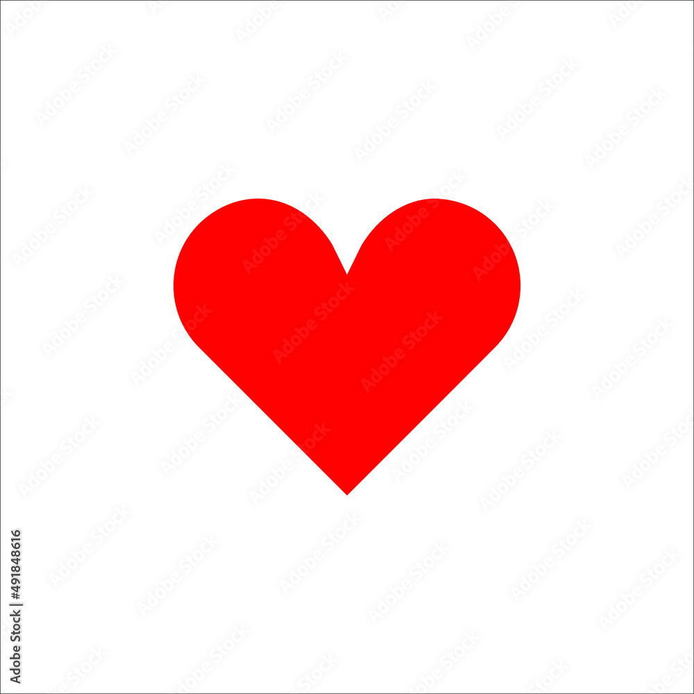 Heart icon, Love symbol, Love icon vector illustration on white background