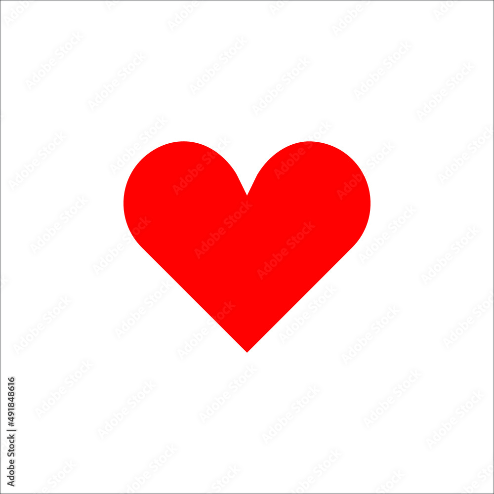 Heart icon, Love symbol, Love icon vector illustration on white background Heart icon, Love symbol, Love icon vector illustration on white background