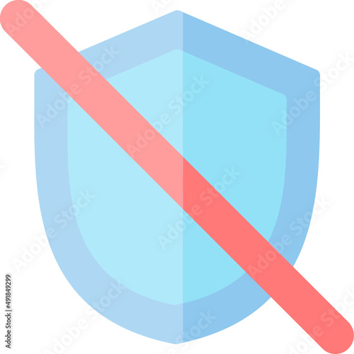 Shield Off Icon
