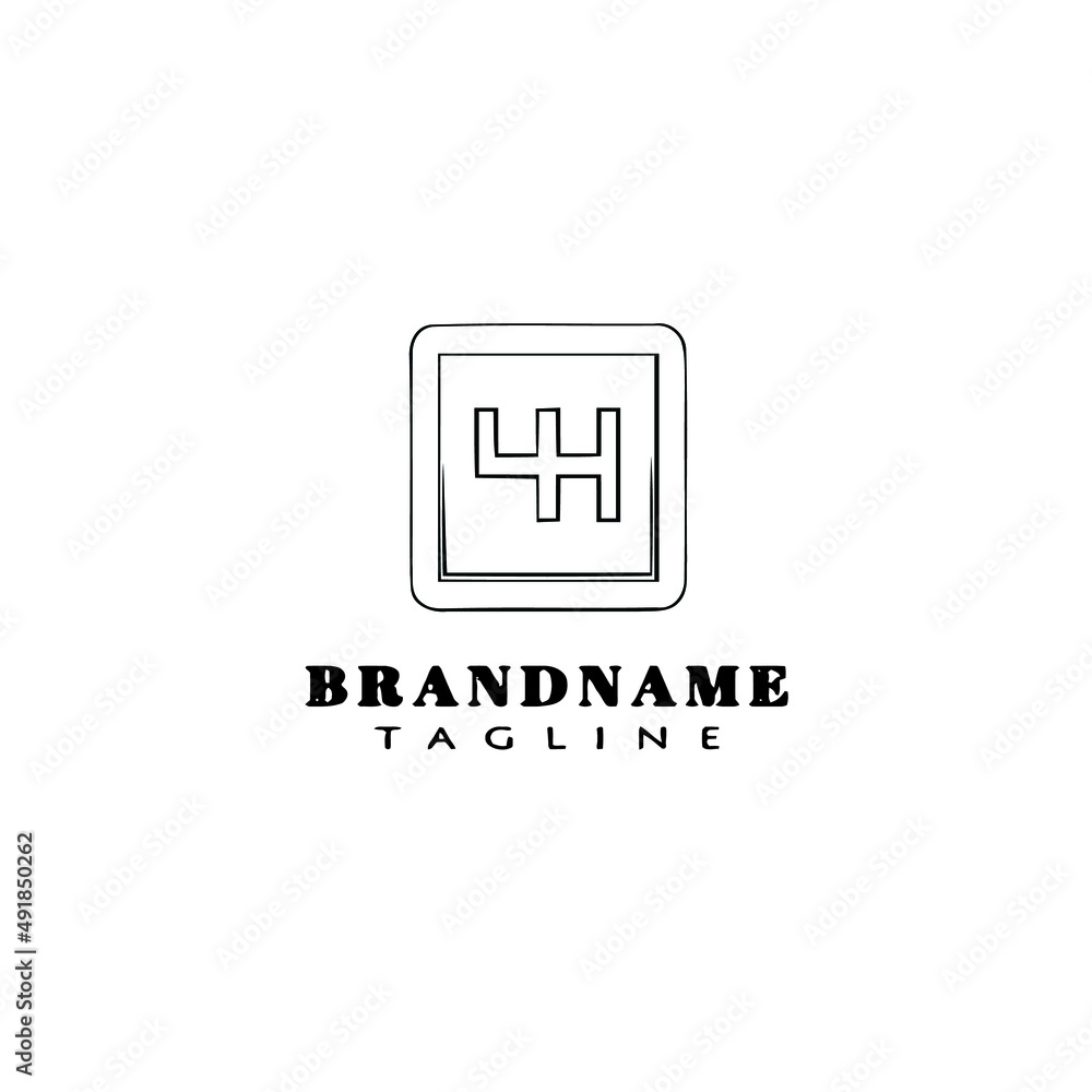 gear box logo cartoon icon design template black isolated vector illustration gear box logo cartoon icon design template black isolated vector illustration