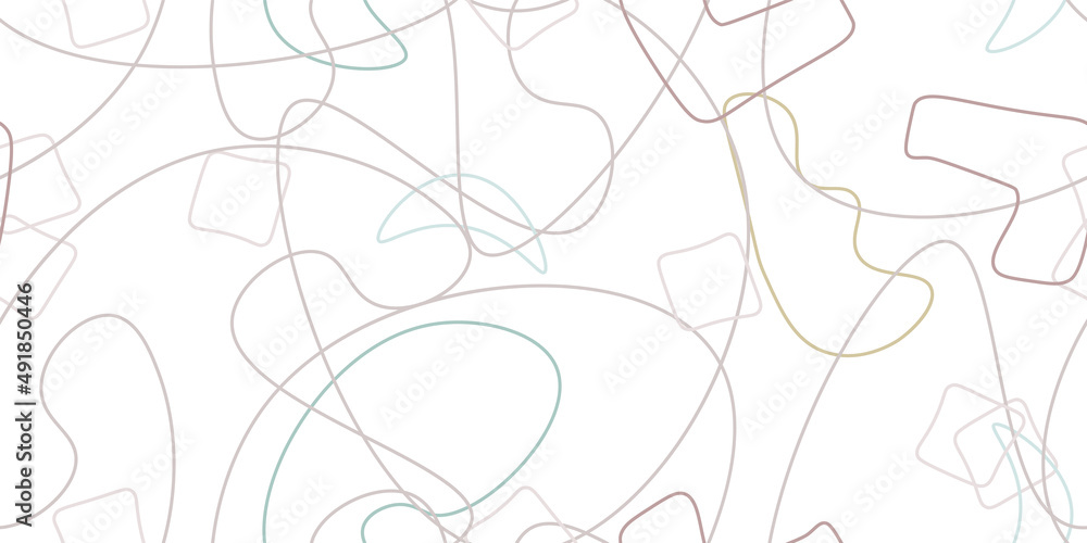 Chaotic Simple Seamless Pattern Textile One Line Chaotic Simple Seamless Pattern Textile One Line