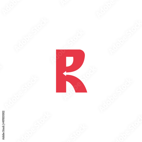 modern letter r business Logo Design with arrow for accounting, financial advisor, and investment. vector art illustration