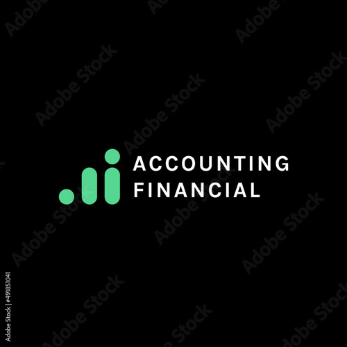 modern business Logo Design for accounting, financial advisor, and investment. vector art illustration