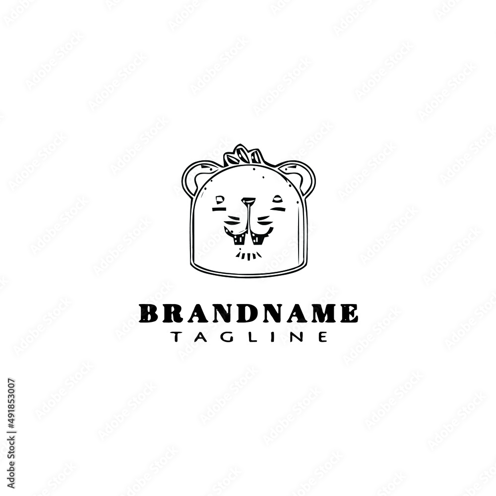 gerbil logo cartoon icon design template black isolated vector illustration gerbil logo cartoon icon design template black isolated vector illustration