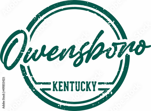 Owensboro Kentucky USA City Stamp
