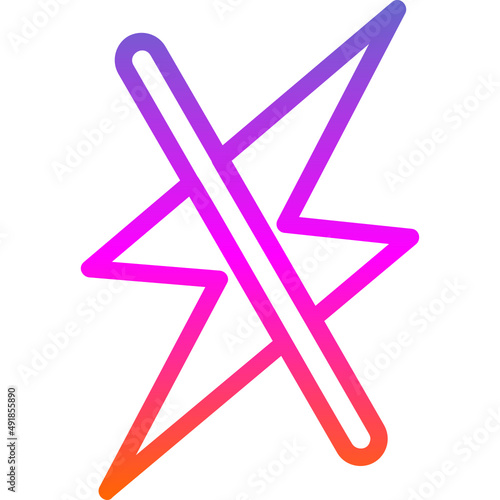 Zap Off Icon
