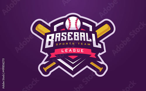 Modern and Creative Baseball Club Logo for Sports Team