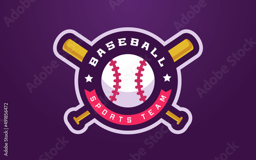 Modern and Creative Baseball Club Logo for Sports Team