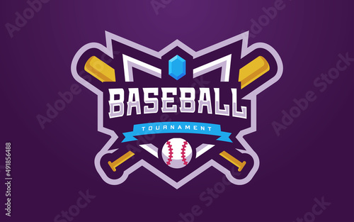 Modern and Creative Baseball Club Logo for Sports Team