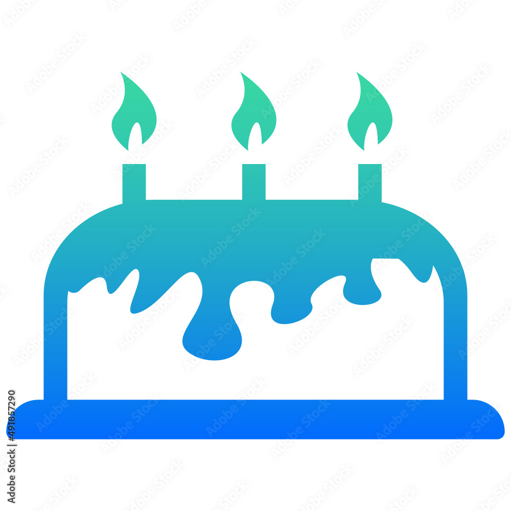 Fototapeta premium birthday cake icon