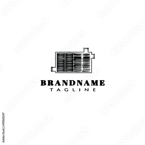 radiator logo cartoon icon design template vector illustration
