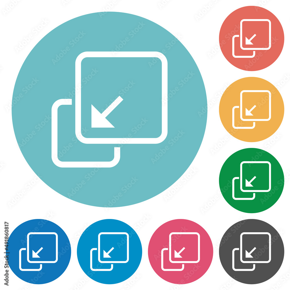 Collapse element outline flat round icons Collapse element outline flat round icons
