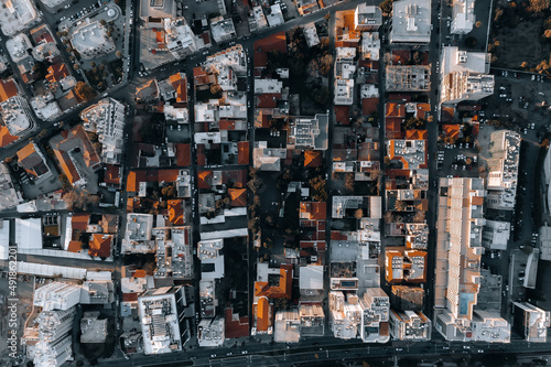 Fototapeta Overhead view of Limassol urban area. Cyprus