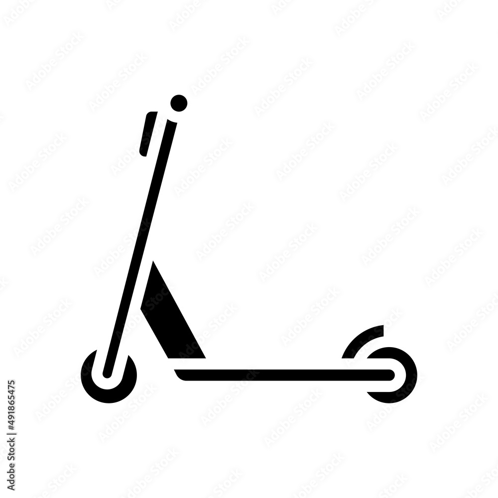 scooter wooden glyph icon vector. scooter wooden sign. isolated contour symbol black illustration scooter wooden glyph icon vector. scooter wooden sign. isolated contour symbol black illustration
