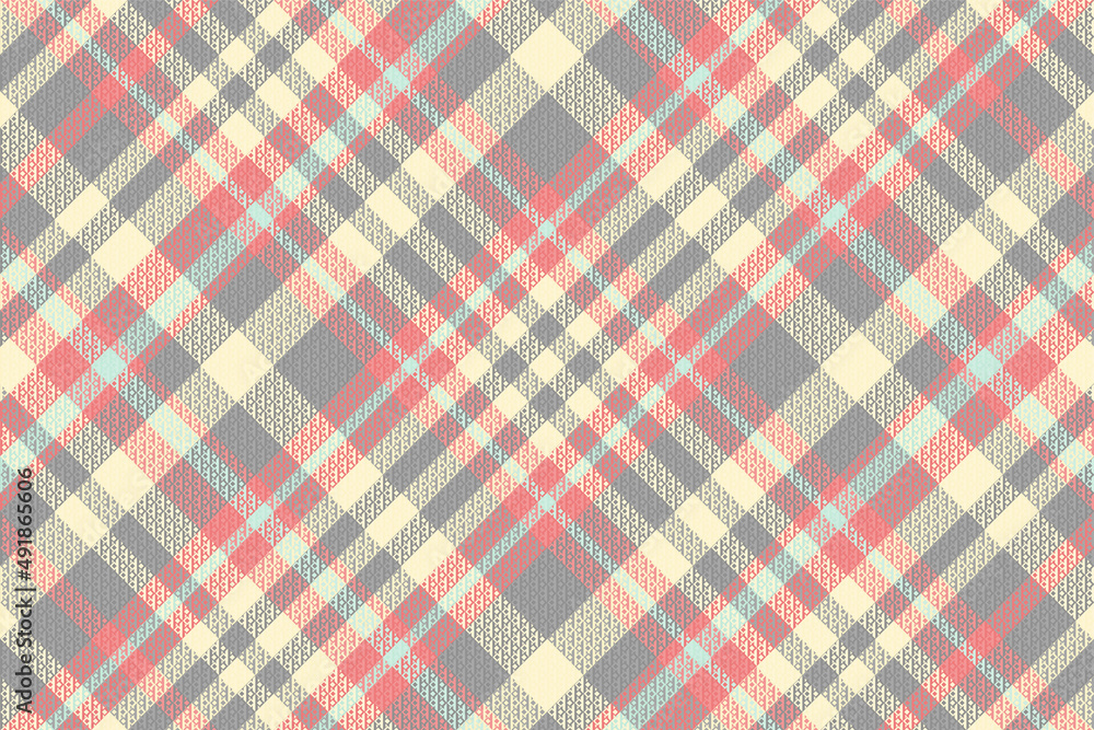 Seamless tartan plaid pattern with texture and pastel color. Seamless tartan plaid pattern with texture and pastel color.