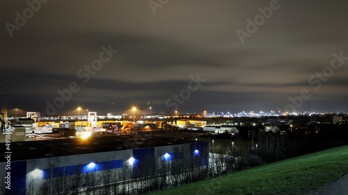 Tiger & Turtle in Duisburg, harbor at night