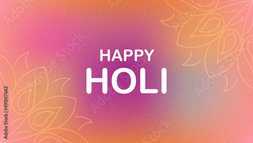 Happy Holi festival design. Colorful festival banner design. Colorful background of Holi poster.