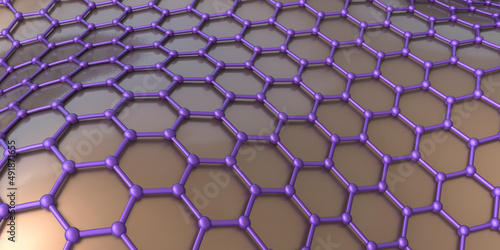 Graphene  3D illustration