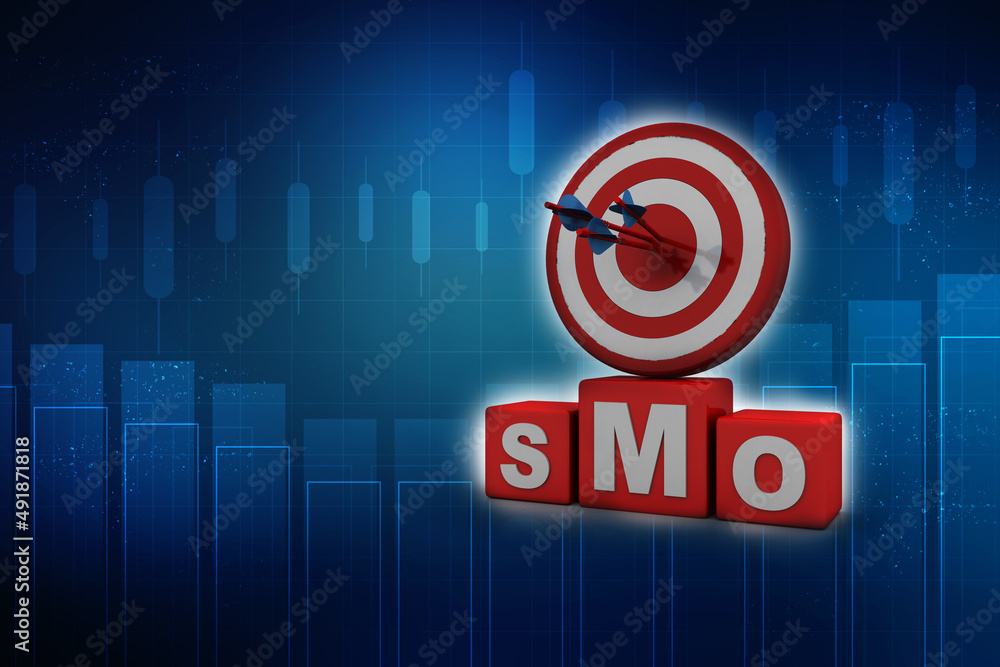 Fototapeta premium 3d rendering illustration SMO concept