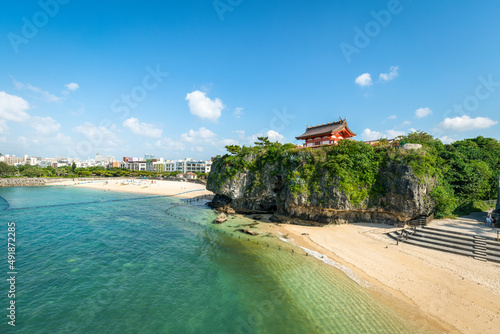 Naminoue Beach in Naha, Okinawa, Japan photo