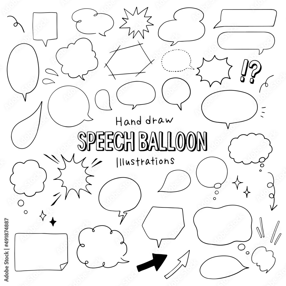 SPEECH BALLOON Illustrations Pack SPEECH BALLOON Illustrations Pack