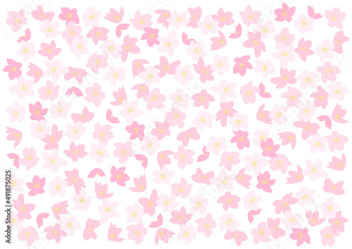 桜の花模様のイラスト