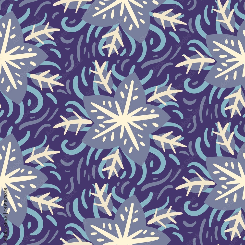 seamless pattern purple violet flower creative design background vector illustration seamless pattern purple violet flower creative design background vector illustration