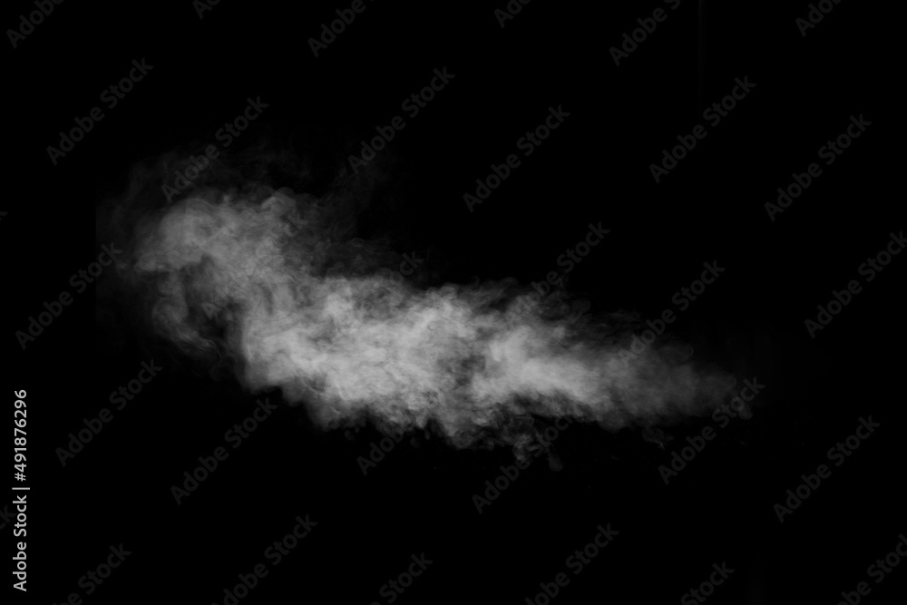 Swirling, wriggling smoke, steam, isolated on a black background for overlaying on your photos. Fragment of vertical steam. Abstract smoky background, design element Swirling, wriggling smoke, steam, isolated on a black background for overlaying on your photos. Fragment of vertical steam. Abstract smoky background, design element