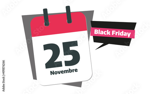 french 25 november calendar black friday day