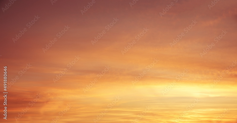 colorful sunset scenery - sky on fire