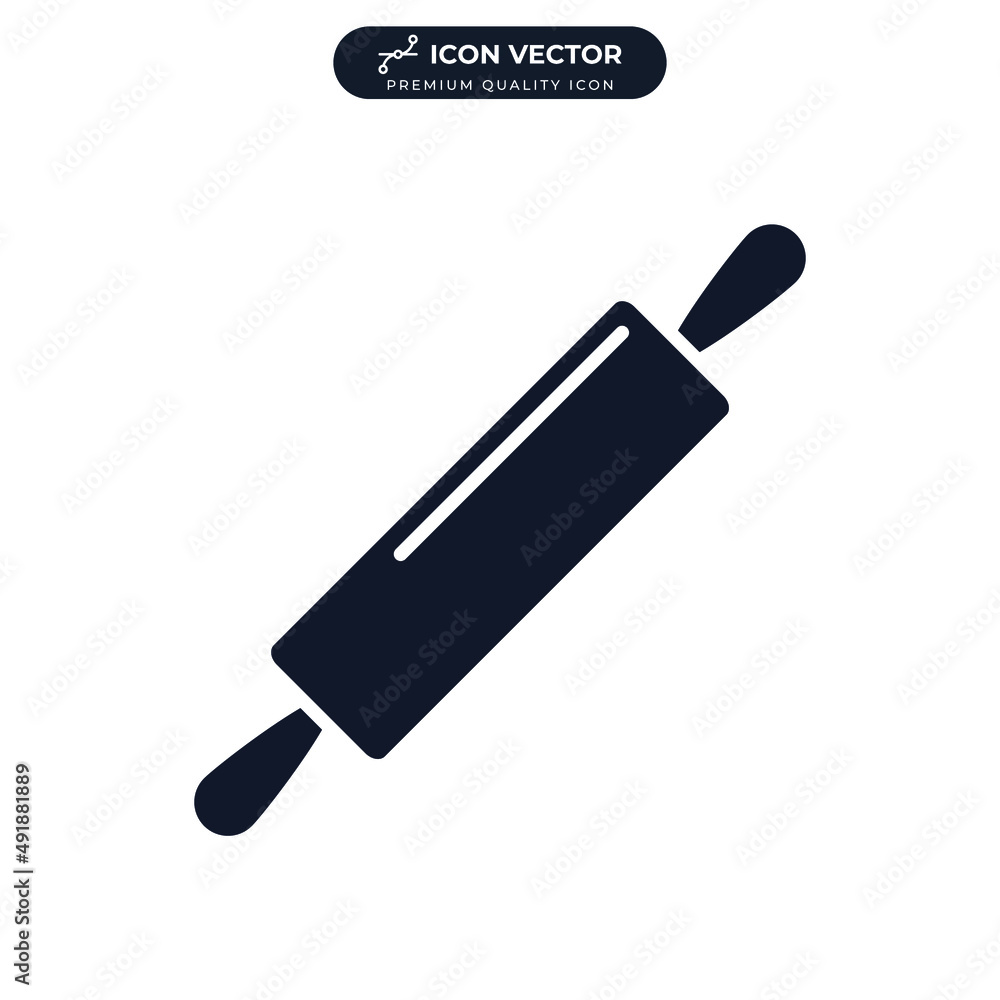 rolling pin icon symbol template for graphic and web design collection logo vector illustration rolling pin icon symbol template for graphic and web design collection logo vector illustration