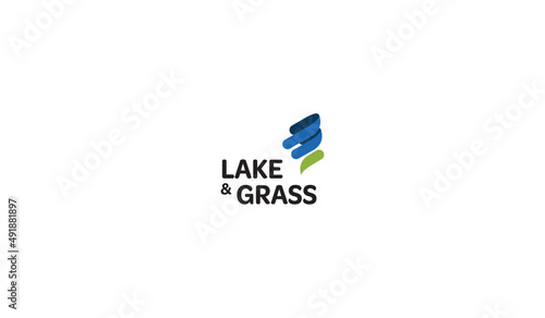 Lake nad grass logo photo