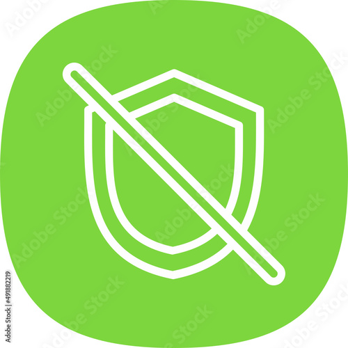 Shield Off Icon
