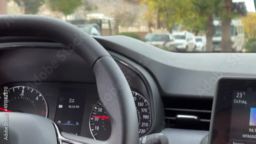 Man driving a Renault car