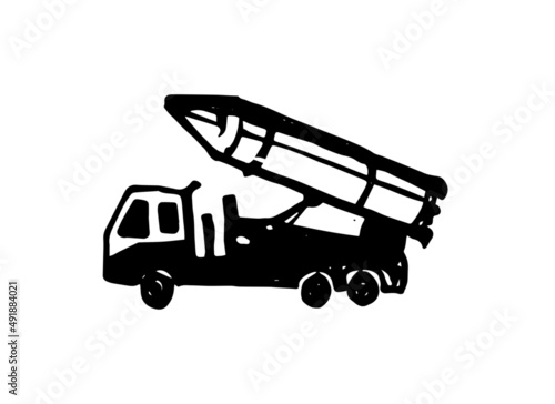 Raketenwerfer im Krieg