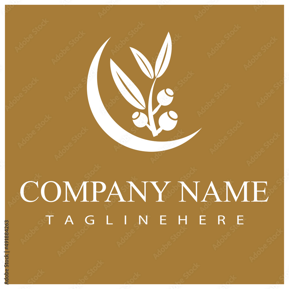 Eucalyptus leaves logo vector template design illustration Eucalyptus leaves logo vector template design illustration