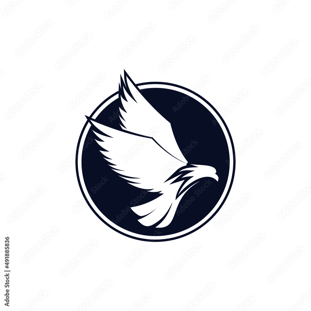 Obraz premium eagle vector graphic illustration logo