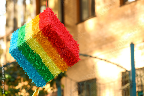Mexican pinata in shape of ...