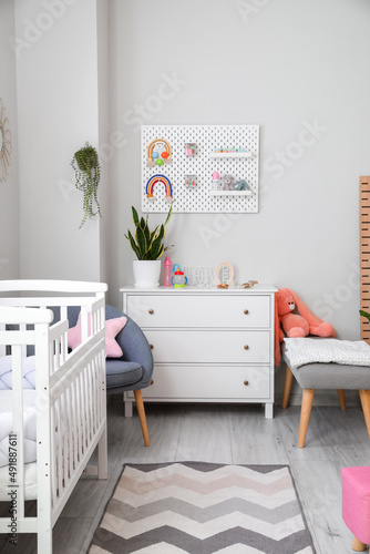 Interior of stylish childre...