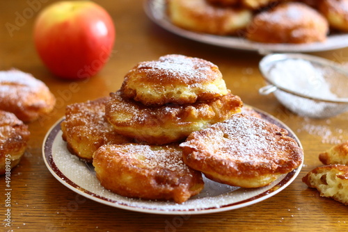 Homemade apple pancakes