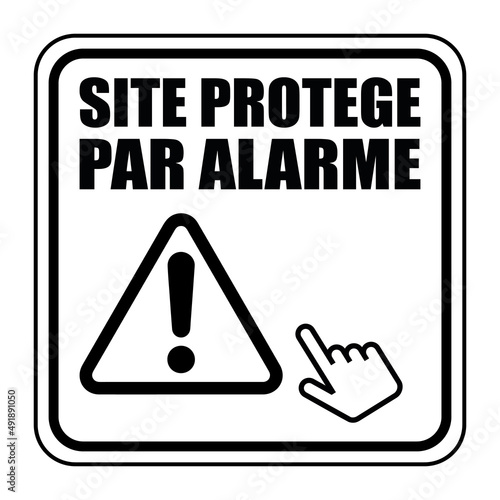 Logo site protégé par alarme.