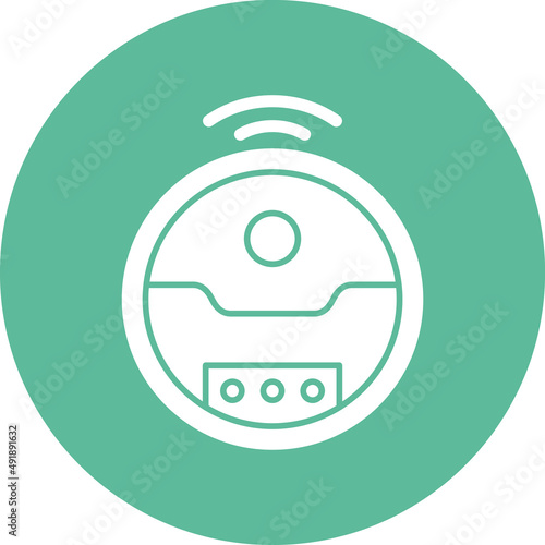Robotic Vaccum Icon Style